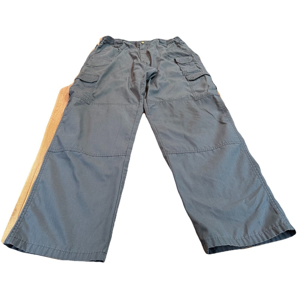 5.11 Tactical Mens Cargo Pants Grey Straight Leg Cotton Blend Size 36x32